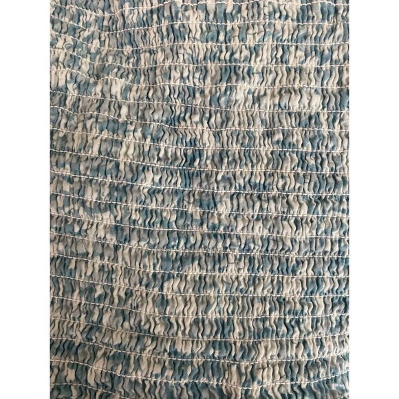 Anthropologie Love The Label Cottage Core Smocked Flutter Sleeve Ruffle Peplum T - Picture 6 of 6